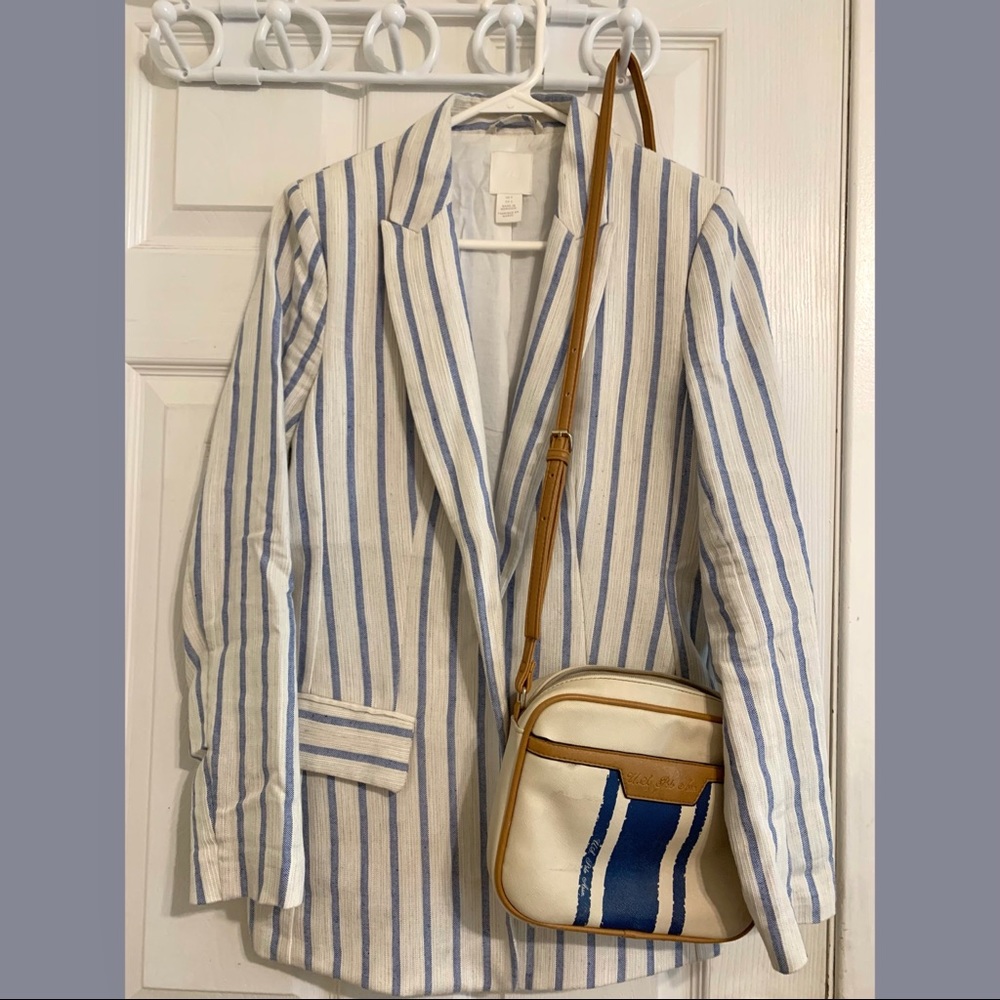 H&M Striped Blazer